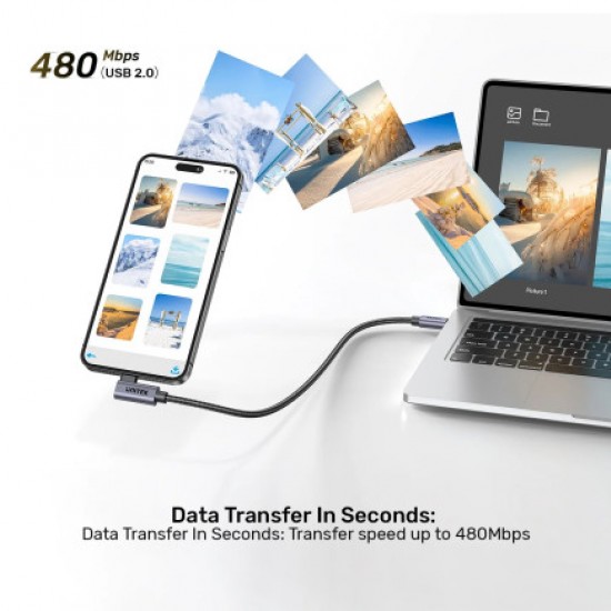 Unitek C14123BK-3M 3 m Type-C to Type-C Hızlı Şarj Kablosu