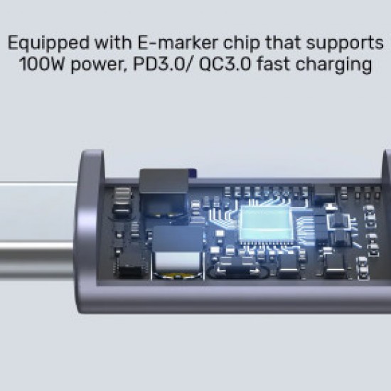 Unitek C14123BK-3M 3 m Type-C to Type-C Hızlı Şarj Kablosu