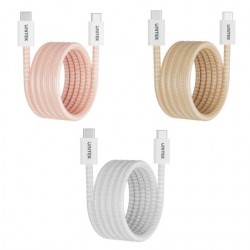 Unitek C14141APK01-1M 1 m Pembe Type-C to Type-C Hızlı Şarj Kablosu 