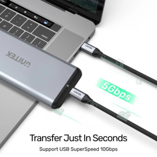 Unitek C14091ABK 2 m Type-C to Type-C Hızlı Şarj Kablosu